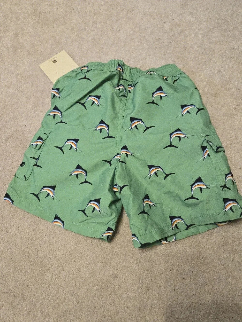 NWT Baby GAP Green Fish Swim Trunks 18-24 Months